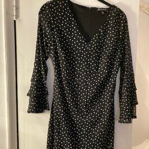 Brand New INC Polka Dot Black and White Dress Size PM